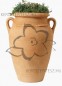 ANTIQUE virágtartó amphora homokszínű, Magasság 80 cm, Ø 59/52 cm